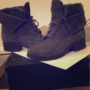 Lucky Brand boots. Two separate ways to wear them.